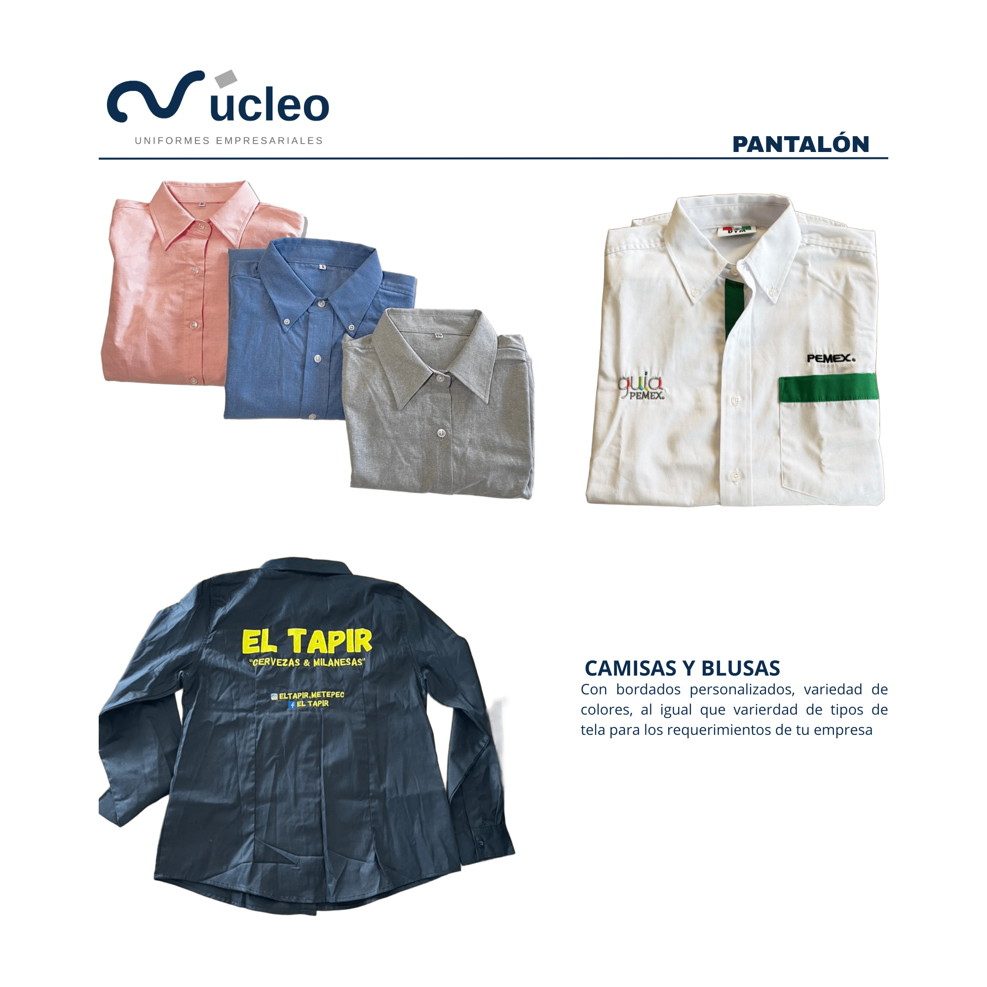 Camisas y blusas empresariales